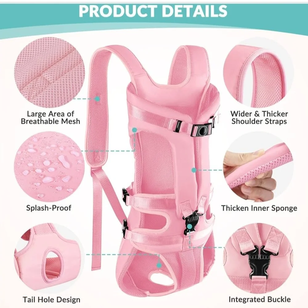 Pink Pet Carrier Backpack